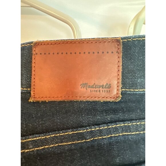 Madewell Alley Straight Dark Stretch Denim Jeans 25 Womens Slimming Pants - Picture 5 of 9